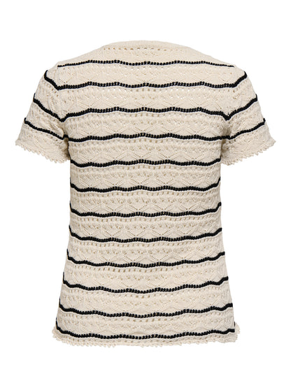 Haut en maille à rayures - Maille Anna