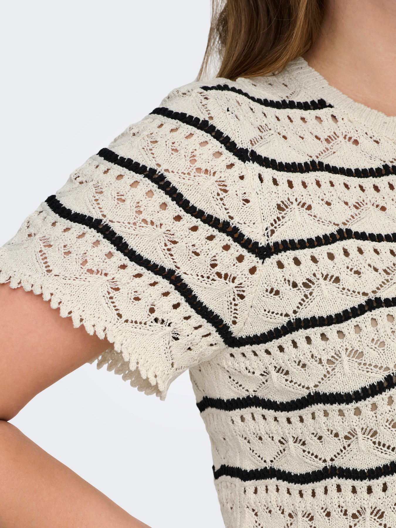 Haut en maille à rayures - Maille Anna