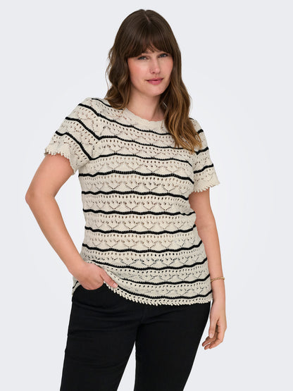 Haut en maille à rayures - Maille Anna