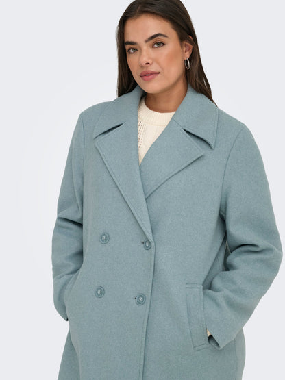 Manteau droit à double boutonnage - Manteau Adina