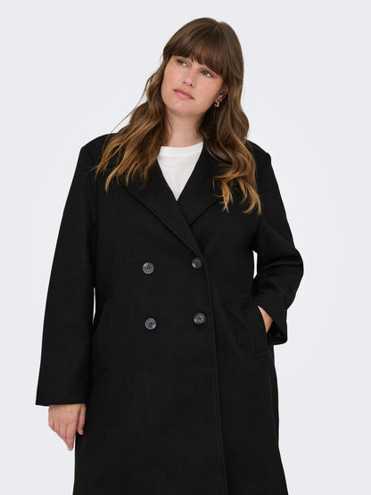 Manteau droit à double boutonnage - Manteau Adina