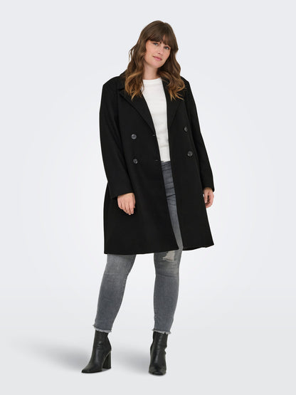 Manteau droit à double boutonnage - Manteau Adina