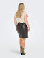 Jupe en simili cuir fendue - Jupe Caroline