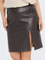 Jupe en simili cuir fendue - Jupe Caroline