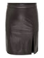 Jupe en simili cuir fendue - Jupe Caroline