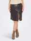 Jupe en simili cuir fendue - Jupe Caroline