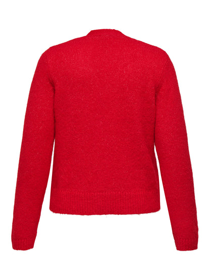 Gilet Maggie – Gilet rouge vif en maille chaude