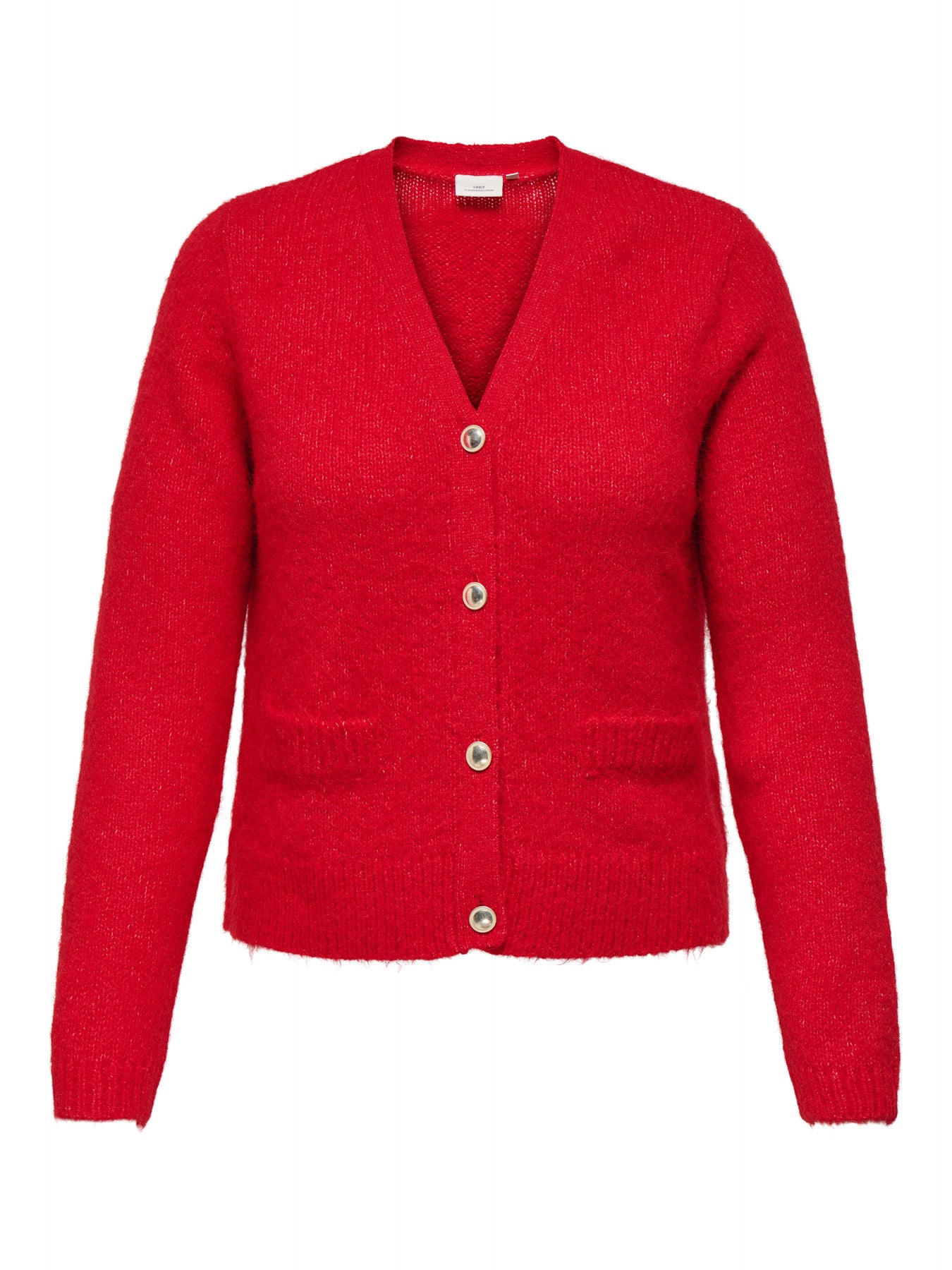 Gilet Maggie – Gilet rouge vif en maille chaude