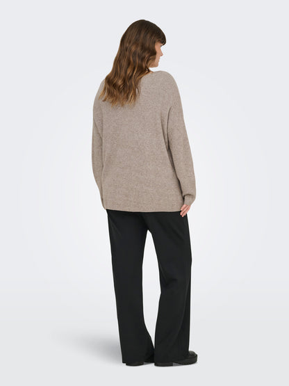 Pull col V - Ensemble en maille Ibi