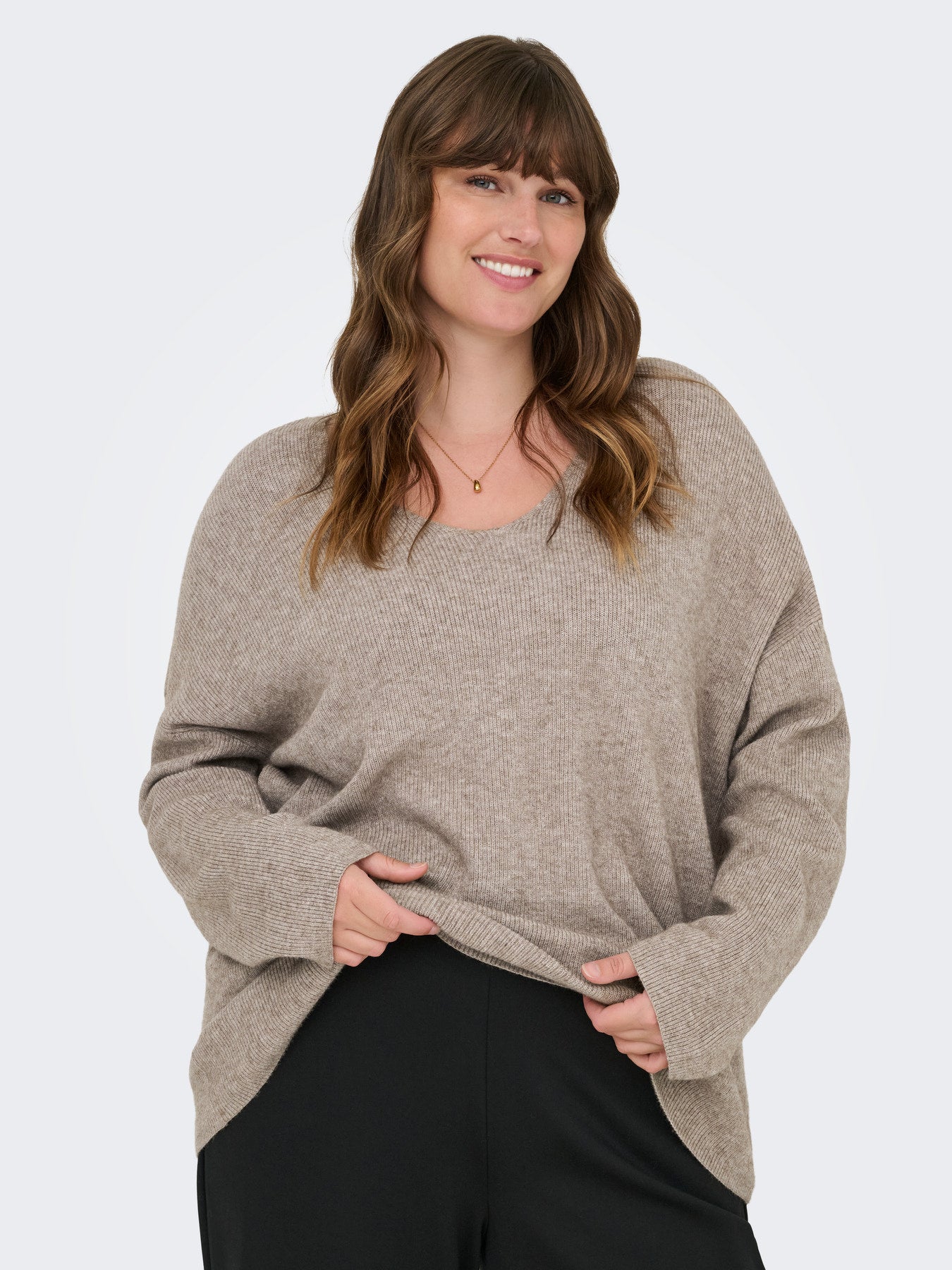 Pull col V - Ensemble en maille Ibi