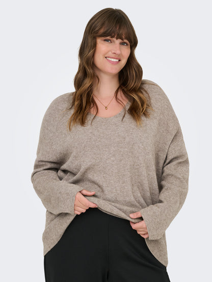Pull col V - Ensemble en maille Ibi