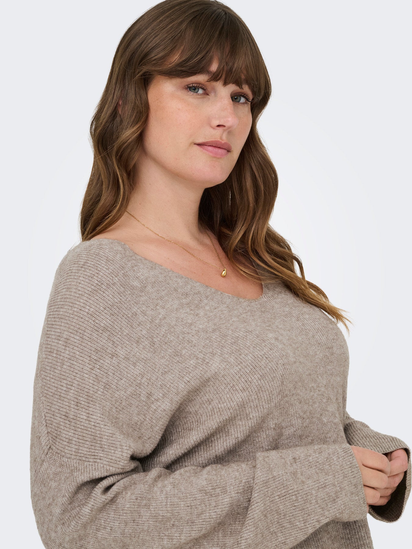 Pull col V - Ensemble en maille Ibi