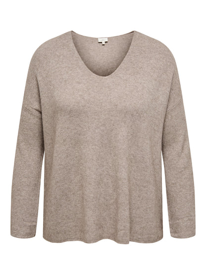 Pull col V - Ensemble en maille Ibi