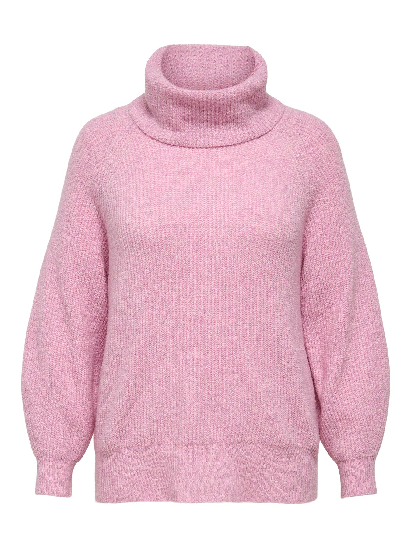 Pull Whitney – Pull col roulé rose poudré