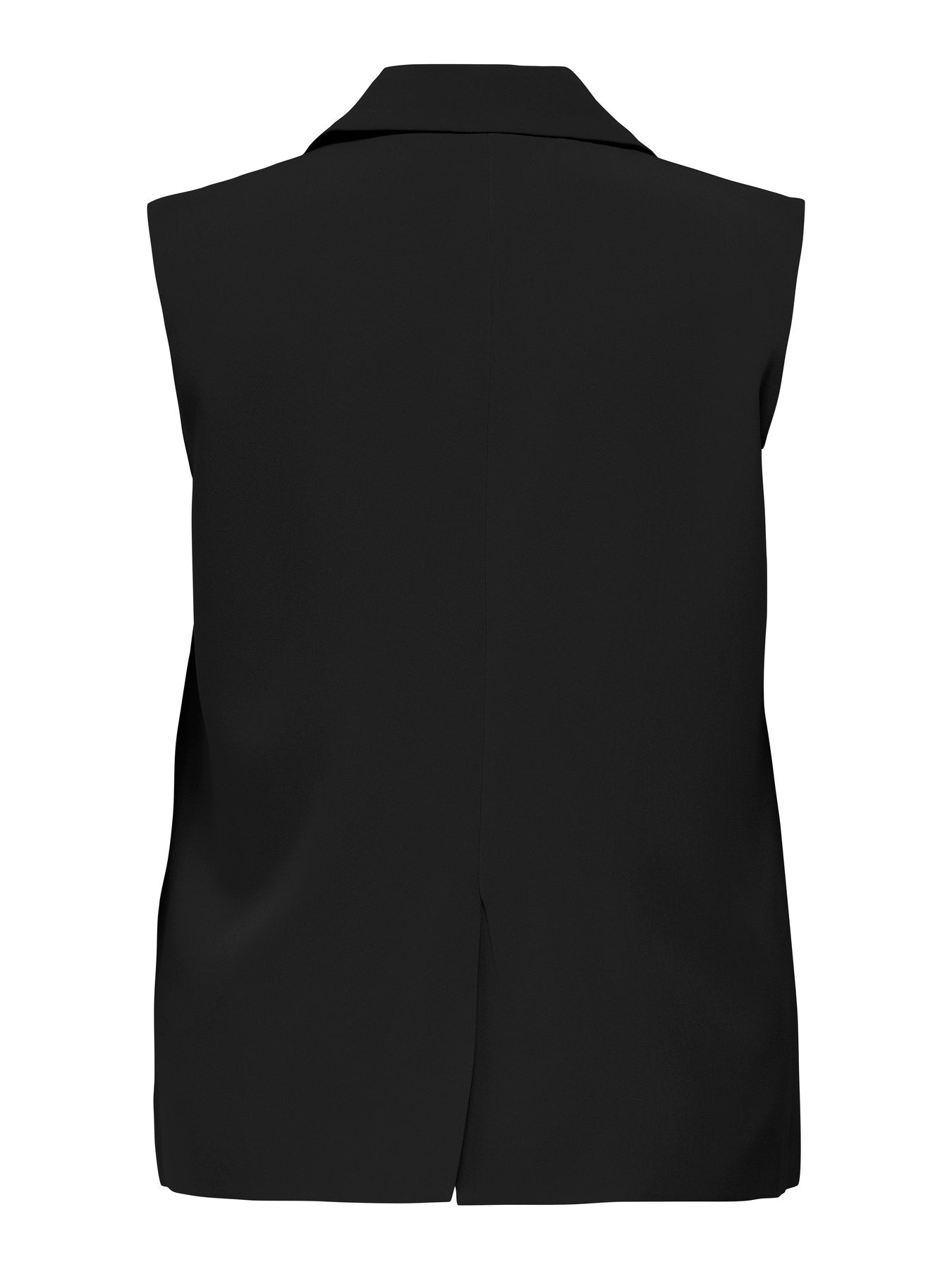 Veste Elly – Gilet sans manches style blazer noir