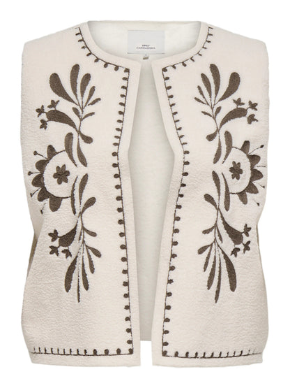 Veste Coco - Gilet Sherpa avec broderie
