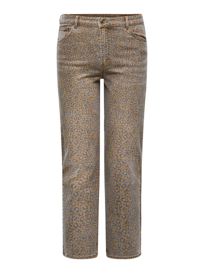 Jean Leo – Jean droit motif léopard