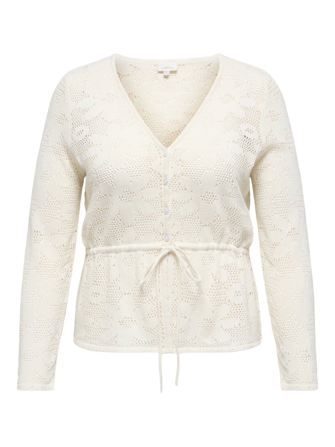 Gilet Isabella – Gilet maille ajourée écru