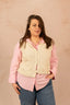 GILET CELESTE - grande taille -  LAÏLLA