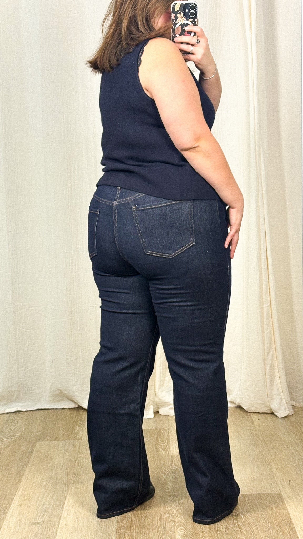 Jean Sina – Jean brut coupe wide leg