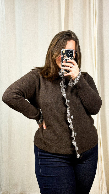 Gilet Vichy – Gilet froufrous détails vichy