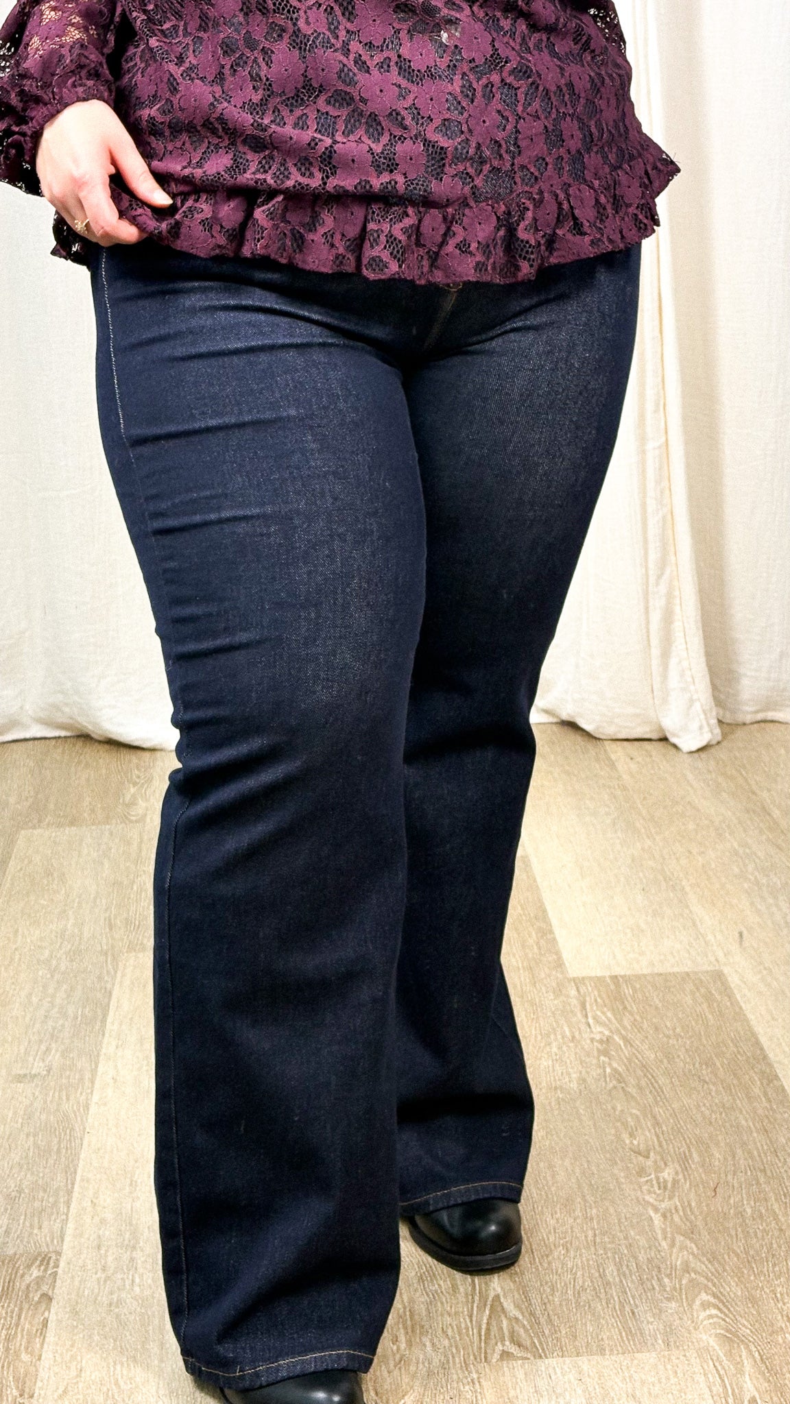 Jean Sina – Jean brut coupe wide leg