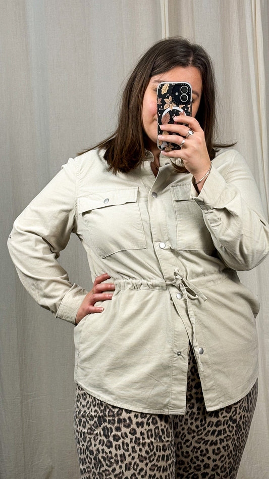 Chemise Aime – Chemise saharienne beige