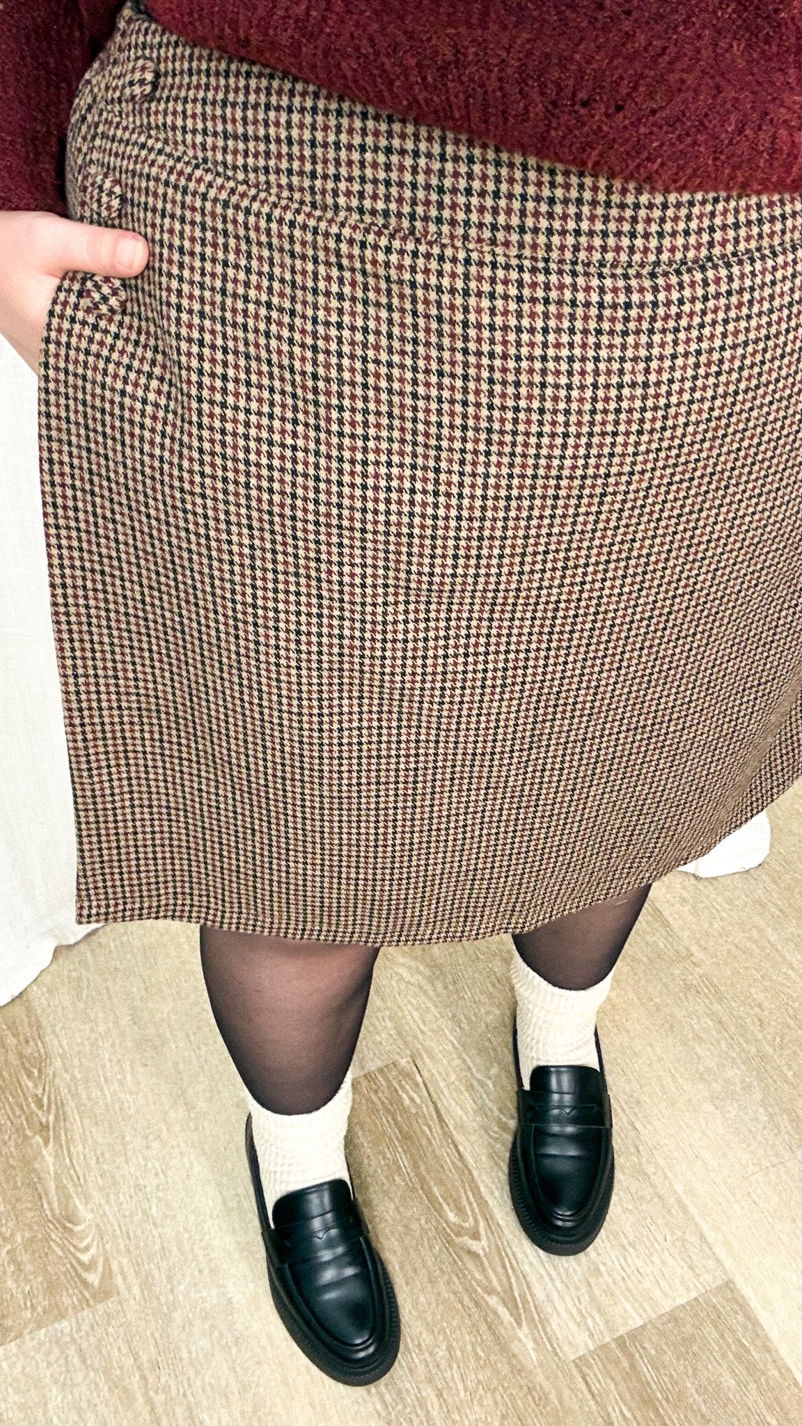 Jupe-short Danaé – Jupe portefeuille à carreaux