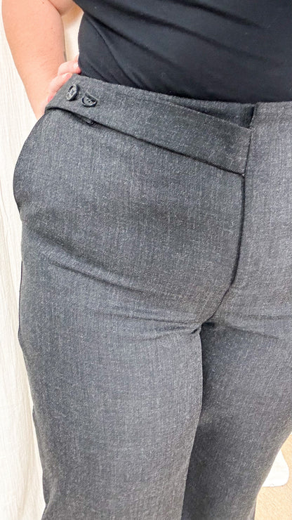 Pantalon Bestie – Pantalon de costume gris femme