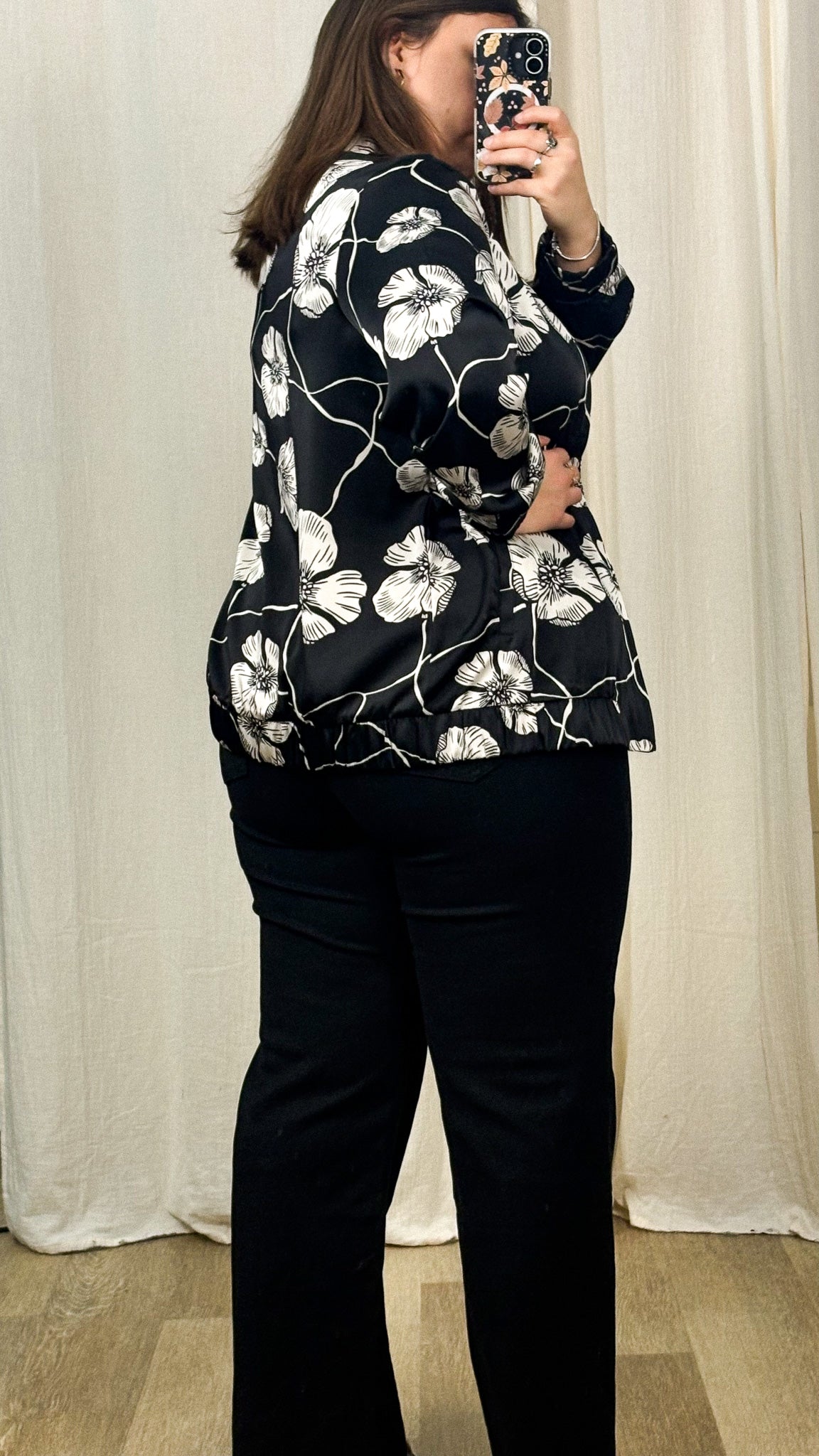 Bomber Elena – Veste bomber femme imprimé fleurie