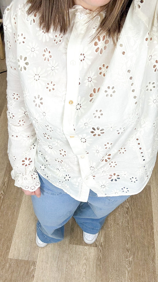 Blouse Mindy - Blouse en broderie anglaise