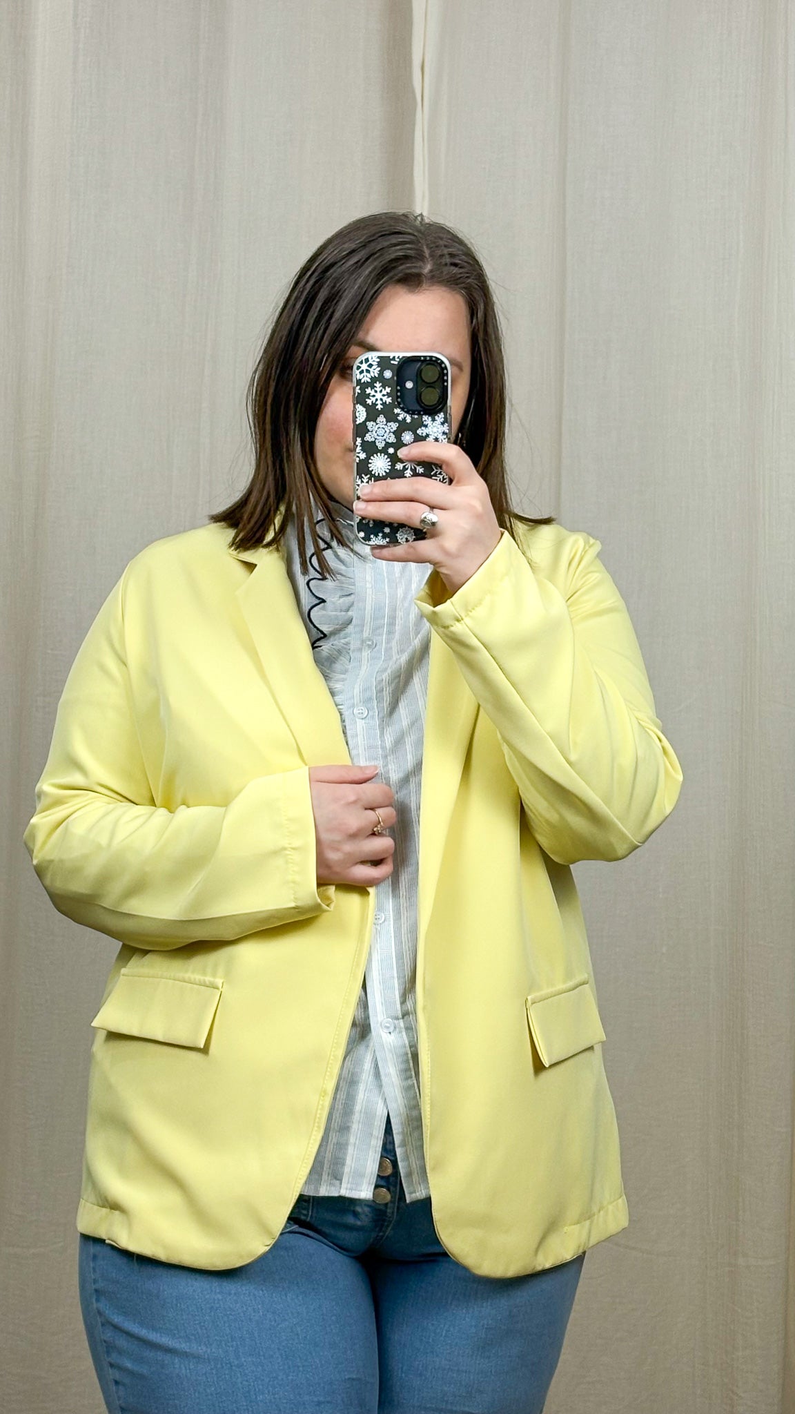 Blazer Luna – Blazer jaune femme