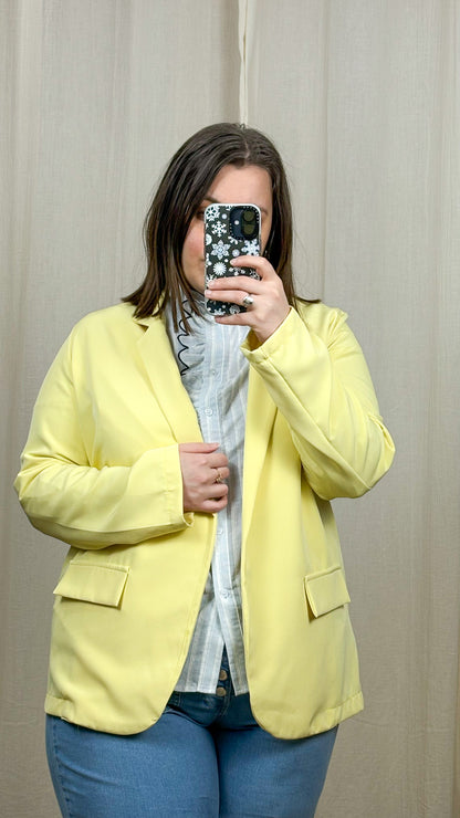 Blazer Luna – Blazer jaune femme