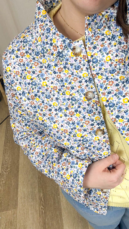 Veste Roseline – Veste fleurie femme