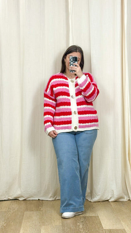 Gilet Malaurie – Gilet rayé femme