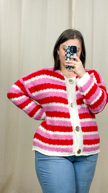 Gilet Malaurie – Gilet rayé femme