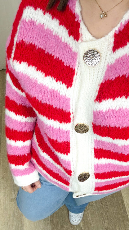 Gilet Malaurie – Gilet rayé femme