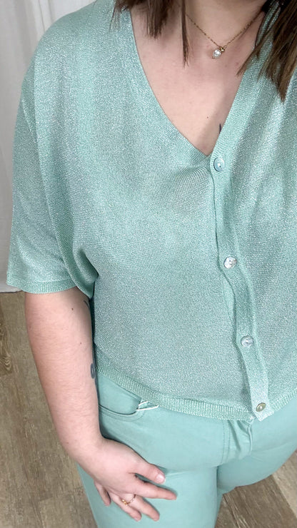 Gilet Opale – Gilet brillant femme