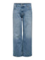 Jean évasé coupe wide leg coloris bleu clair – vue de dos