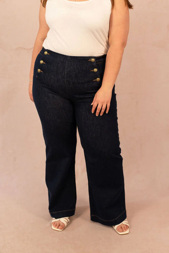 Jeans Oraije wide taille haute - Jeans Victorine - grande taille -  LAÏLLA