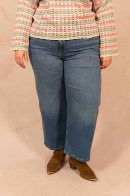 Jeans wide leg taille haute - Jeans Adison - grande taille -  LAÏLLA