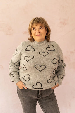 PULL HAPPIE - grande taille -  LAÏLLA