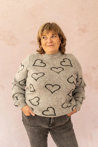 PULL HAPPIE - grande taille -  LAÏLLA
