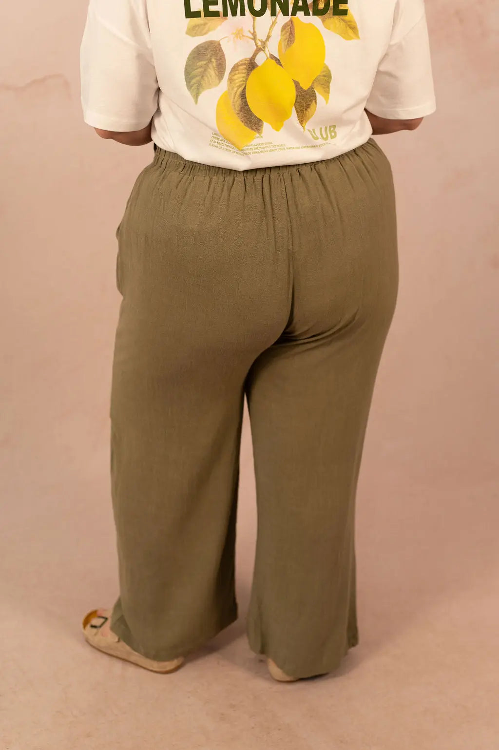 Pantalon en lin à jambes larges - Pantalon Mathilde - grande taille -  LAÏLLA