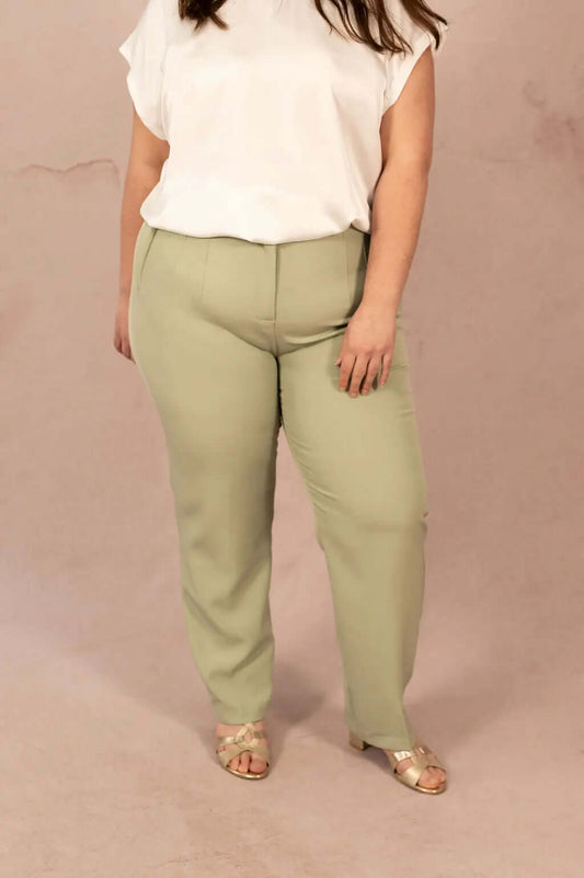 Pantalon tailleur droit - Pantalon Izia - grande taille -  LAÏLLA