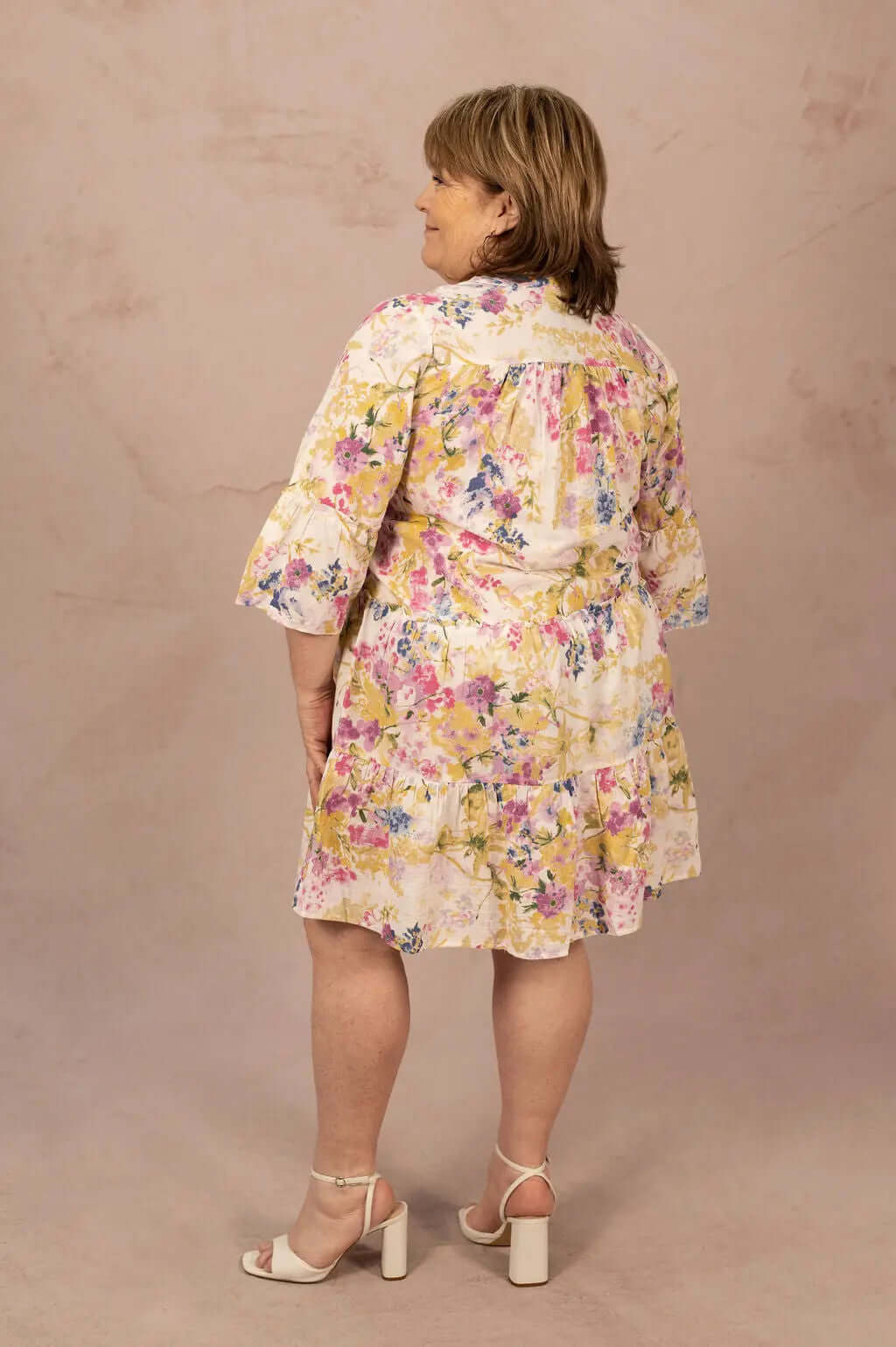 Robe babydoll fleurie - Robe Dicthe - grande taille -  LAÏLLA