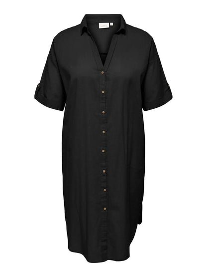 Robe chemise ample en coton - Robe Coco - grande taille -  LAÏLLA