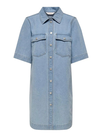 Robe chemise en jean - Robe Belle - grande taille -  LAÏLLA
