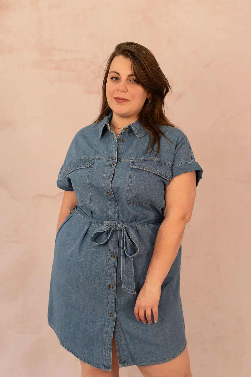 Robe chemise en jean - Robe Notus - grande taille -  LAÏLLA