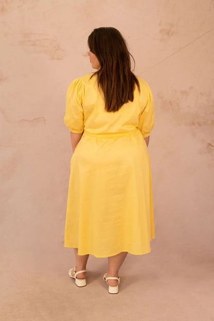 Robe chemise longue avec ceinture - Robe Merida - grande taille -  LAÏLLA